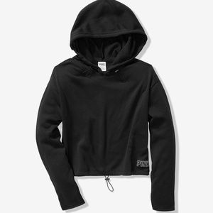 New VS PINK Sweater Knit Pullover Pure Black XS